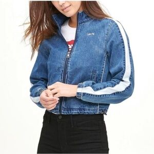 Levi's Race Stripe Coaches Jean Denim Jacket Large
